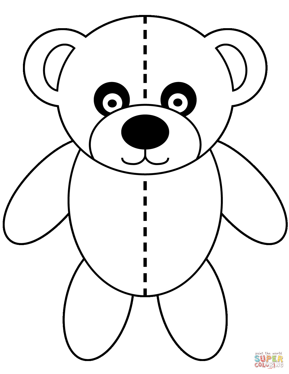 Ausmalbilder Teddy
 Teddybär Ausmalbild Kinderbilder Download