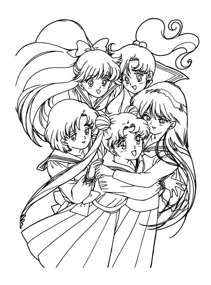 Ausmalbilder Teenager
 Coloriage Sailor Moon et dessin à imprimer