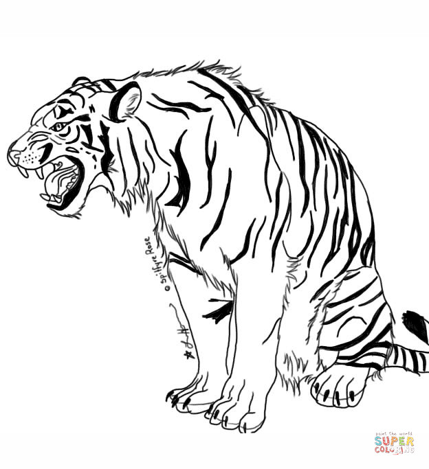 Ausmalbilder Tiger
 Tigre para Colorir e Imprimir Muito Fácil Colorir e Pintar