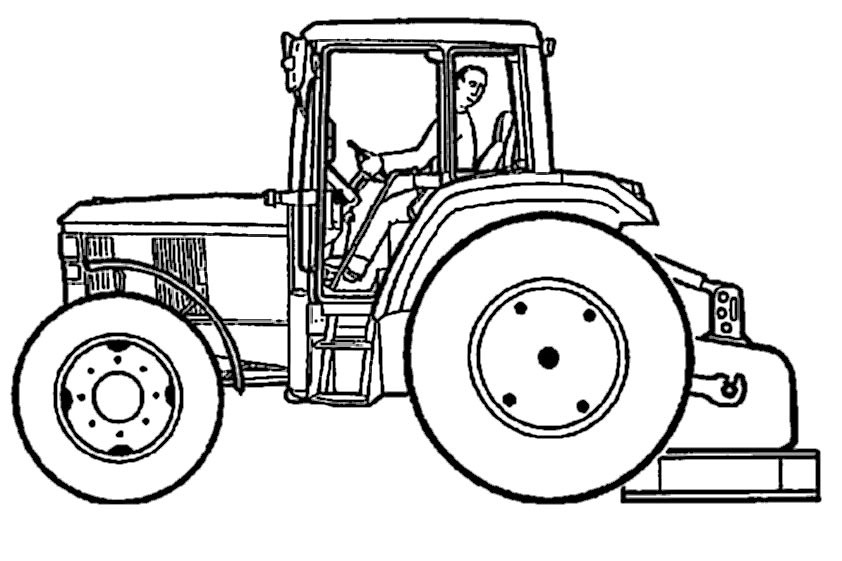 Ausmalbilder Traktor
 Ausmalbilder für Kinder Malvorlagen und malbuch • John