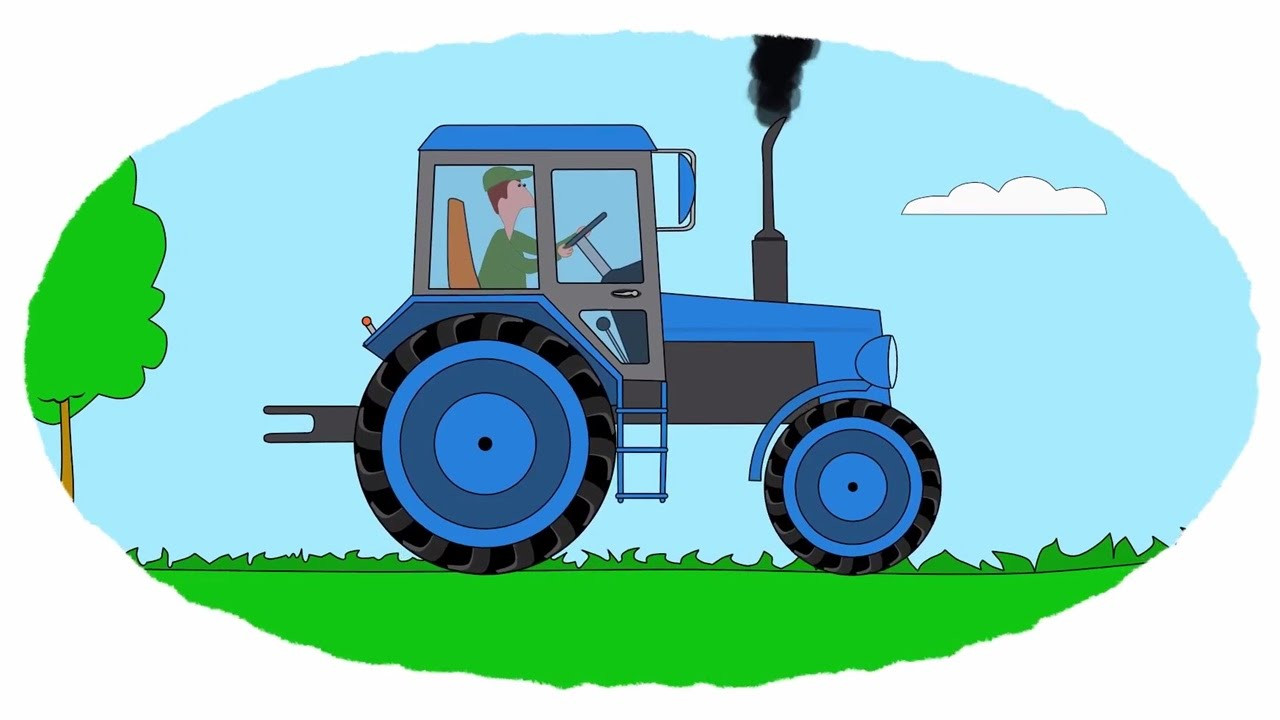 Ausmalbilder Traktoren
 Das Zeichentrick Malbuch Farben lernen Autos