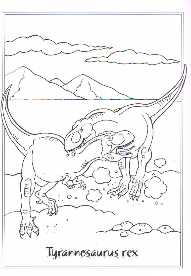 Ausmalbilder Tyrannosaurus Rex
 42 Disegni di Dinosauri da Colorare