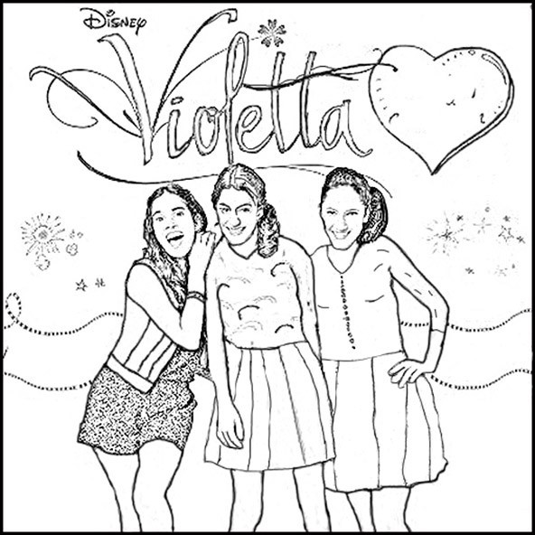 Ausmalbilder Violetta
 Violetta 1