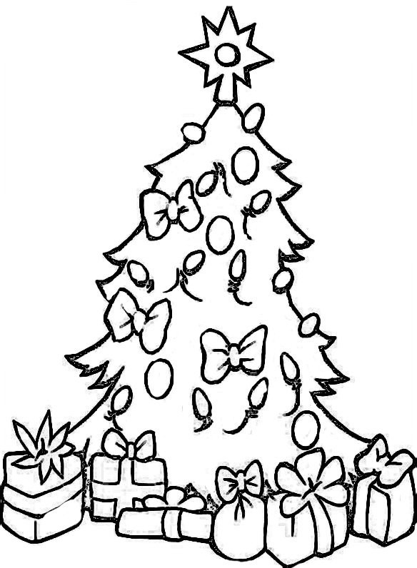 Ausmalbilder Weihnachtsbaum Mit Geschenken
 Ausmalbilder zu Weihnachten