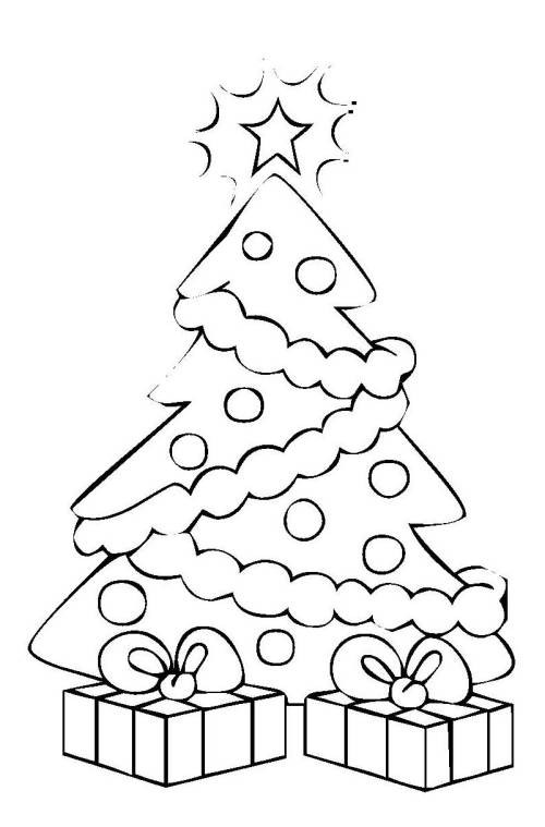 Ausmalbilder Weihnachtsbaum Mit Geschenken
 Kostenlose Malvorlage Weihnachten Weihnachtsbaum mit