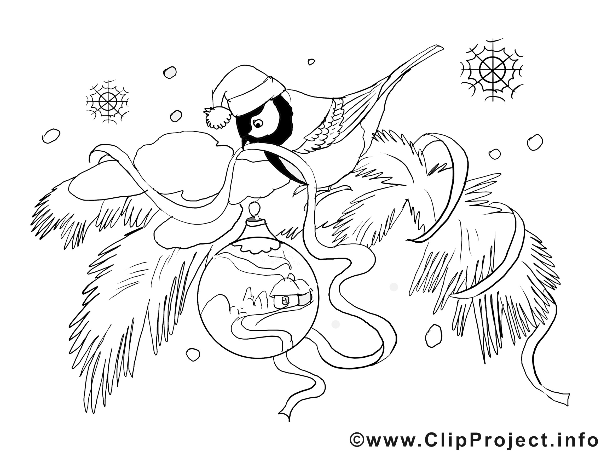 Ausmalbilder Winterlandschaft
 Bild zum Ausmalen Vogel coloring 2