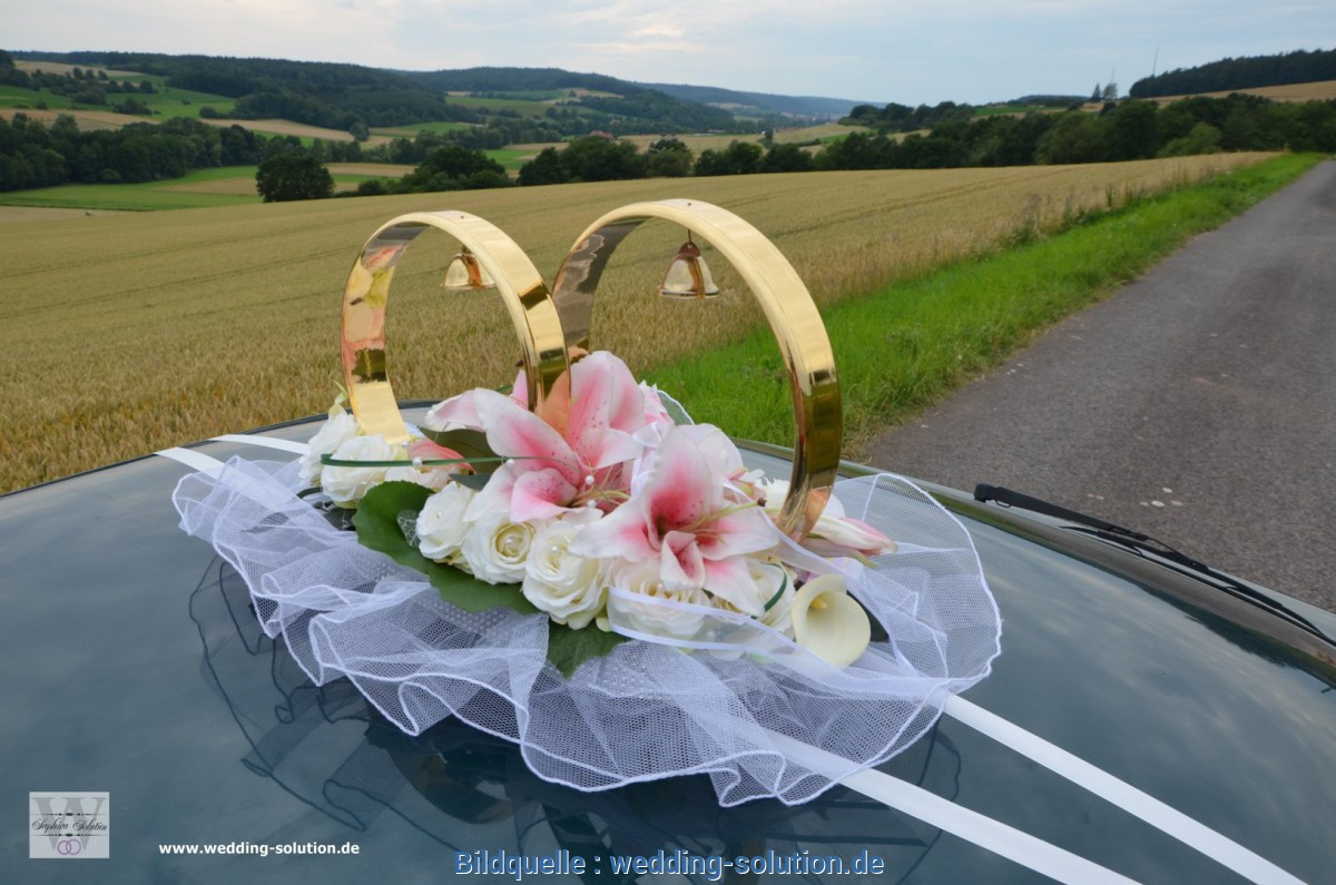 Auto Mieten Für Hochzeit
 Beste Idee Hochzeit Autoschmuck Ringe Autoschmuck Autodeko