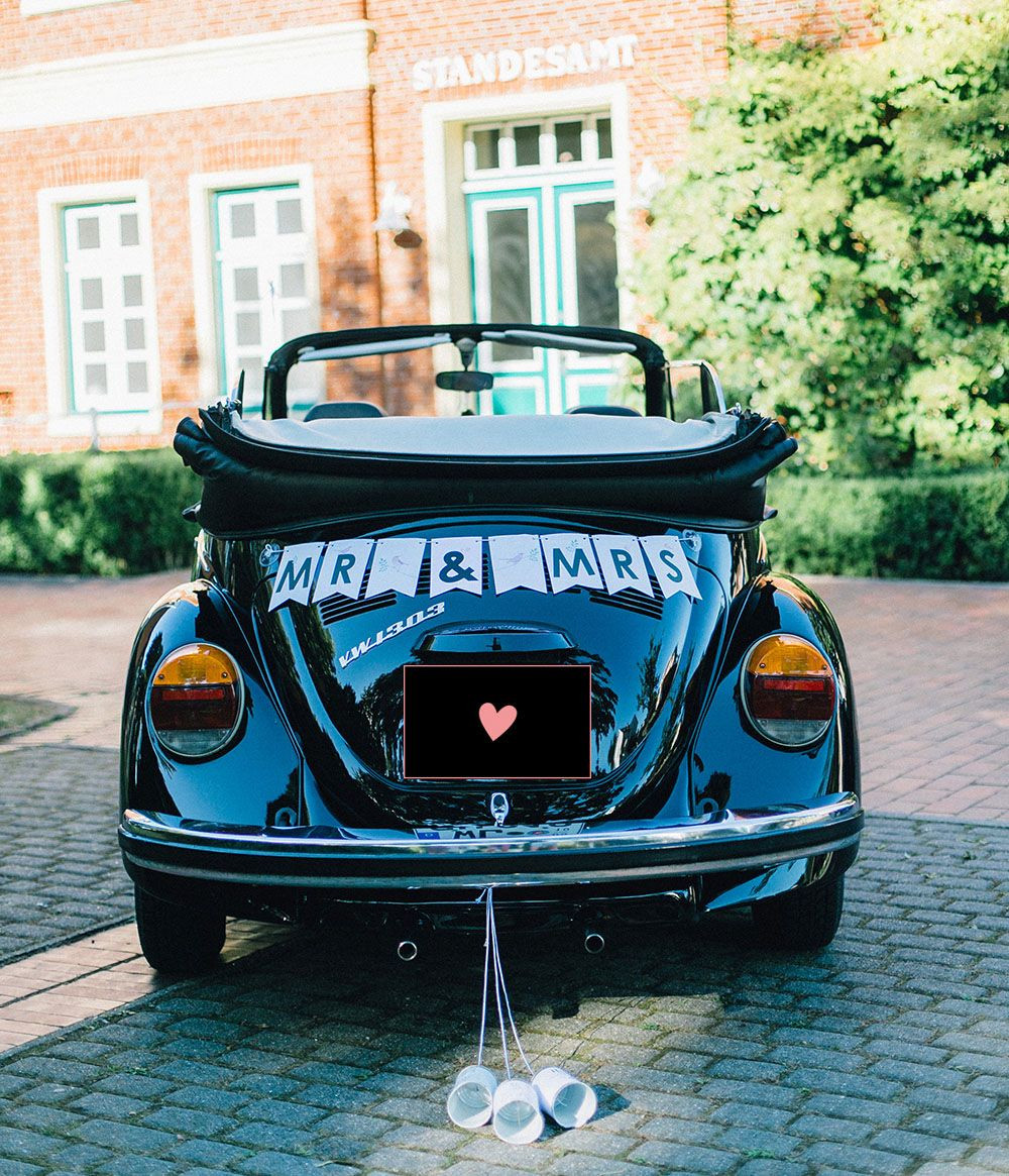 Auto Schmücken Hochzeit
 DIY September Euer Hochzeitsauto wunderschön selbst