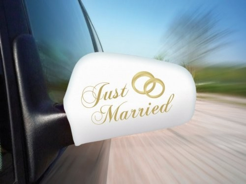 Autofahnen Hochzeit
 Die Just Married Autospiegel Fahne zur Hochzeit