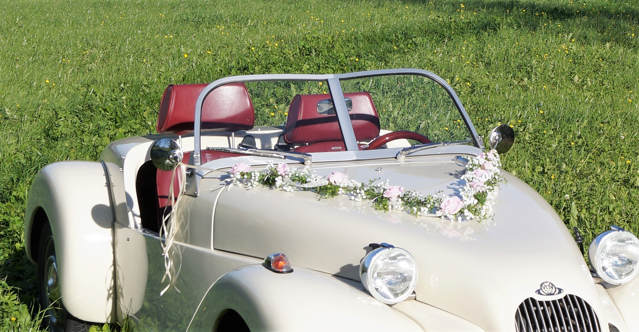 Autoschmuck Hochzeit Vintage
 Unser schönster Tag Autoschmuck Autogesteck Hochzeit