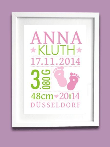 Baby Geschenke Personalisiert
 Geschenk Geburt Taufe personalisiert Baby von