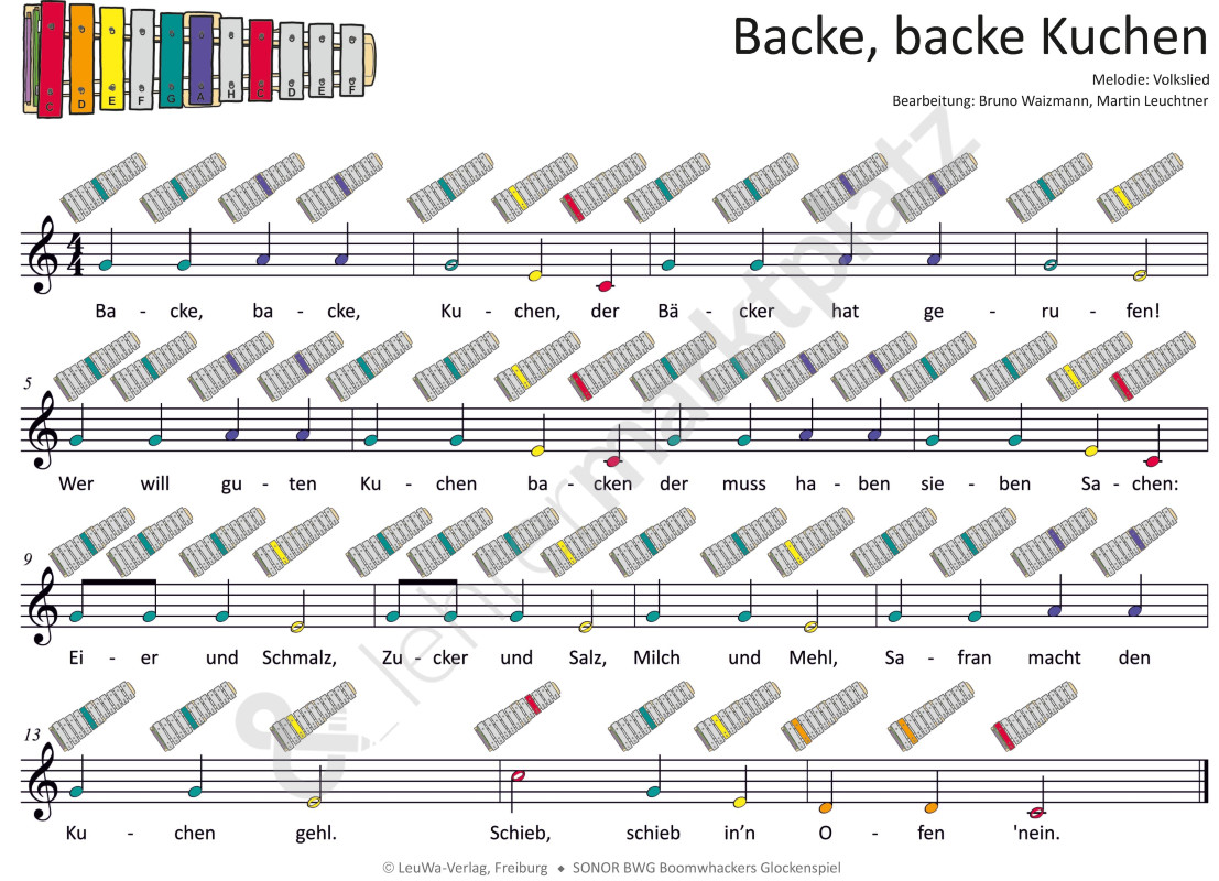 Backe Backe Kuchen Lied
 Backe backe Kuchen MP3 Dateien & Noten für Klavier