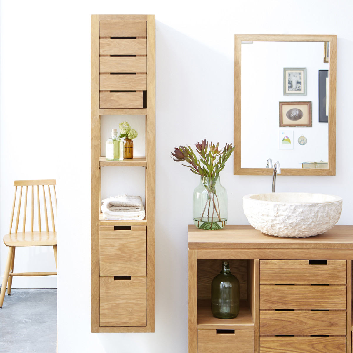 Bad Schrank
 Badschrank aus Eiche Serena Oak 30 Tikamoon