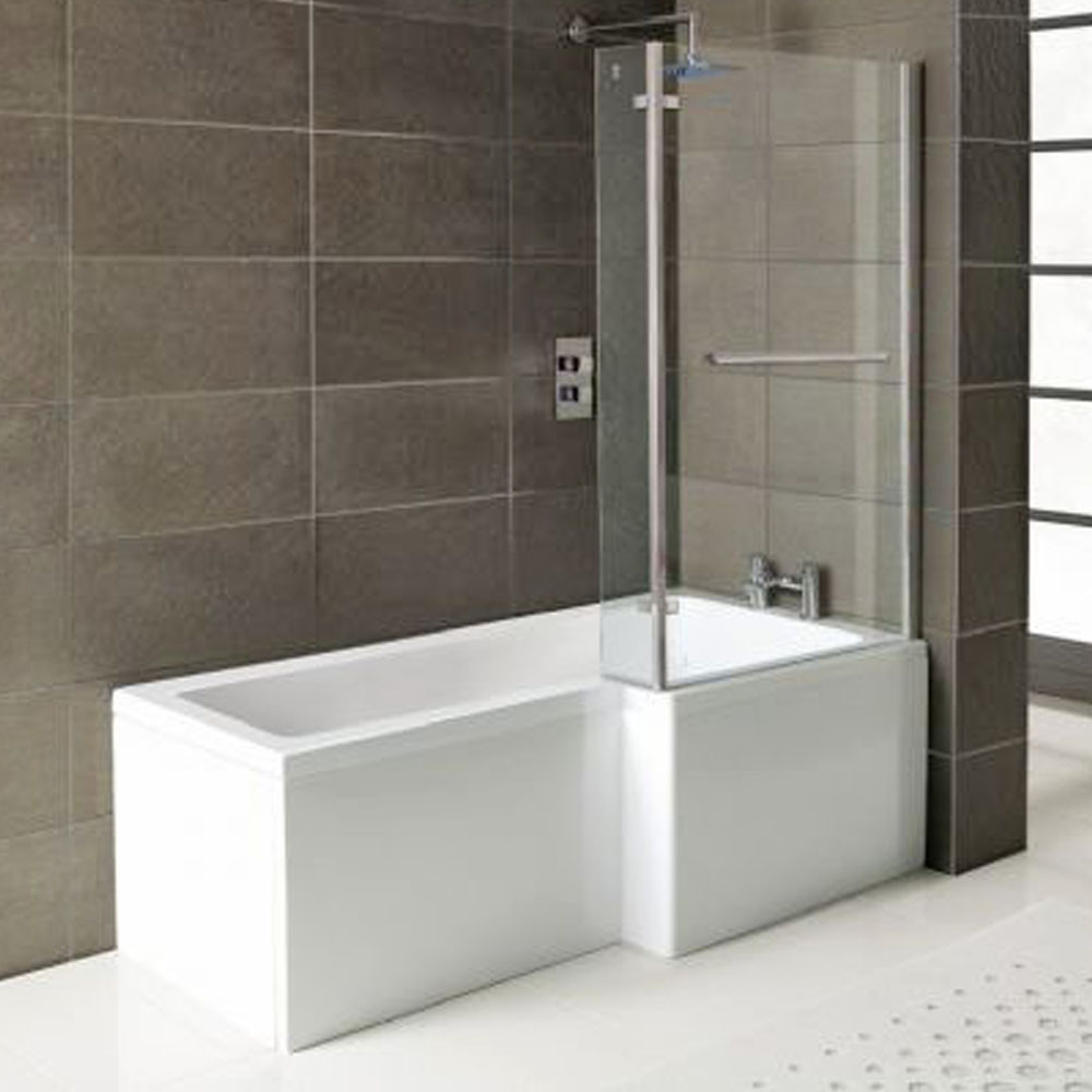 Badewanne Mit Duschzone
 SYNA Badewanne mit Duschzone 170x85 70x40 cm rechts weiß