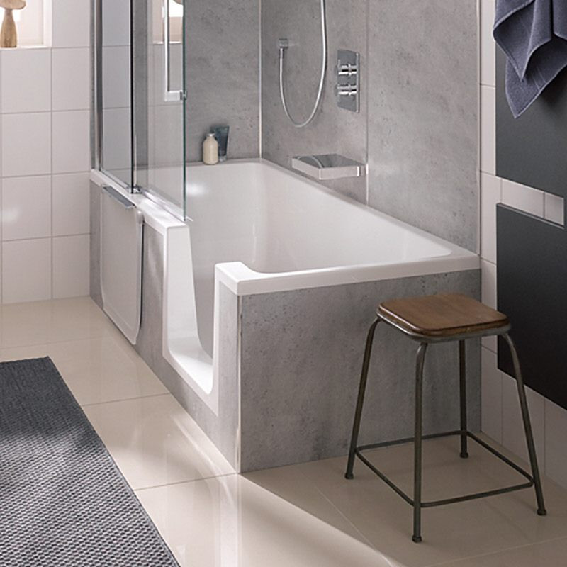 Badewanne Mit Einstieg
 HSK Dusch Badewanne Dobla 170 cm Einstieg rechts