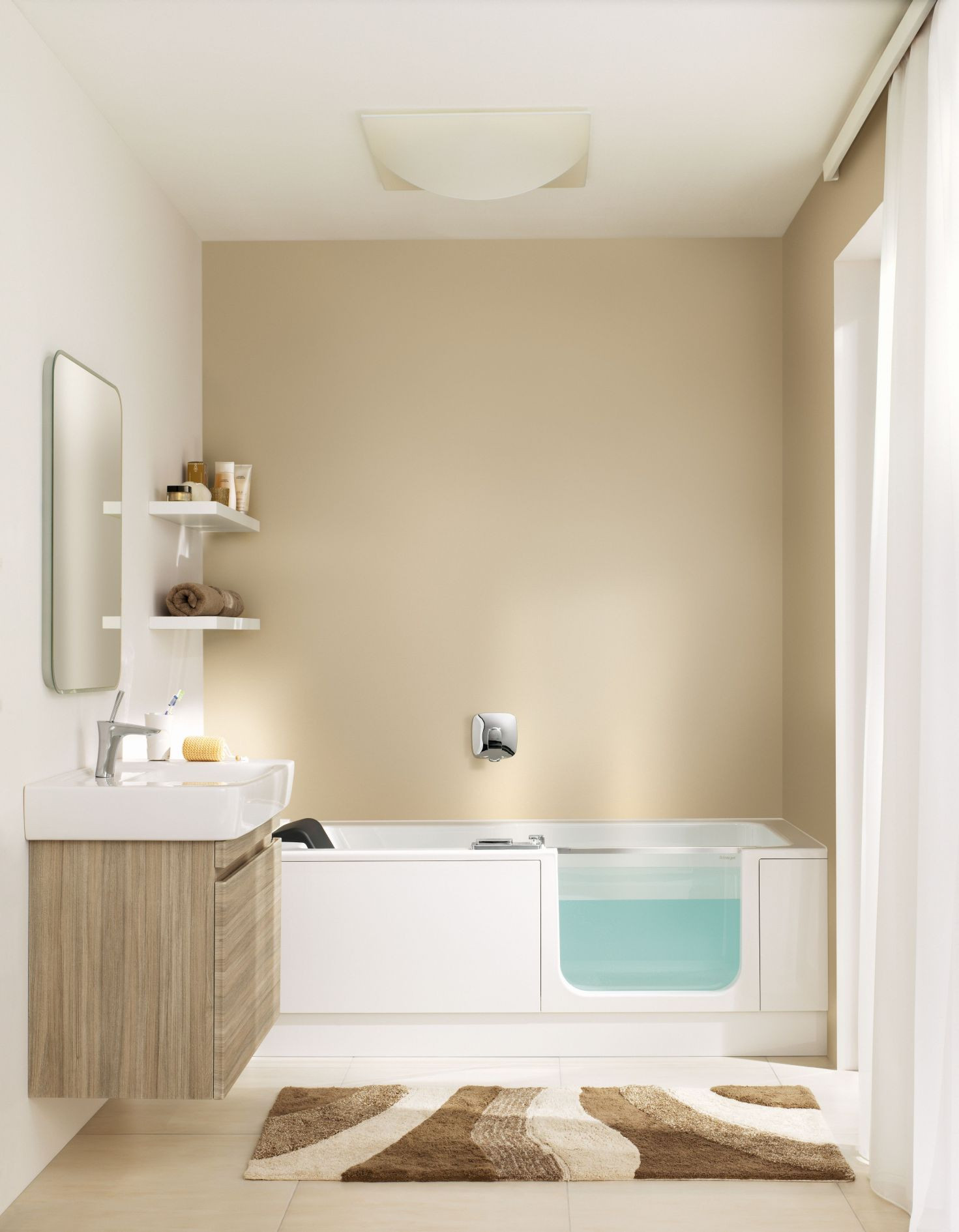 Badewanne Mit Einstieg
 Bad Wellness24 Artweger Twinline 2 Badewanne mit Tür 170