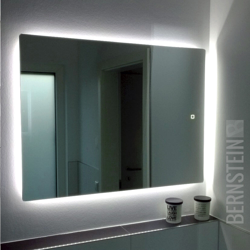 Badezimmerspiegel Mit Beleuchtung
 LED Design Lichtspiegel Badspiegel Wandspiegel