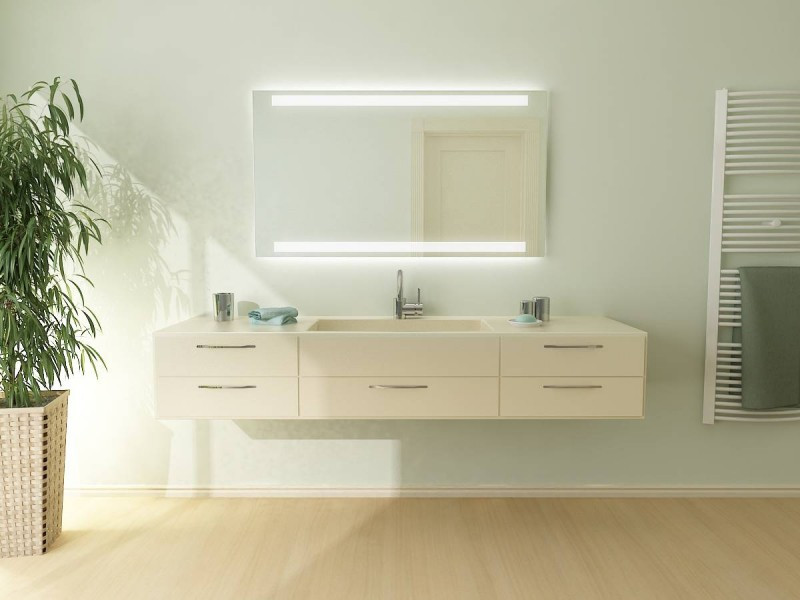 Badezimmerspiegel Mit Beleuchtung
 Badezimmerspiegel rund mit Beleuchtung GINA Badspiegel