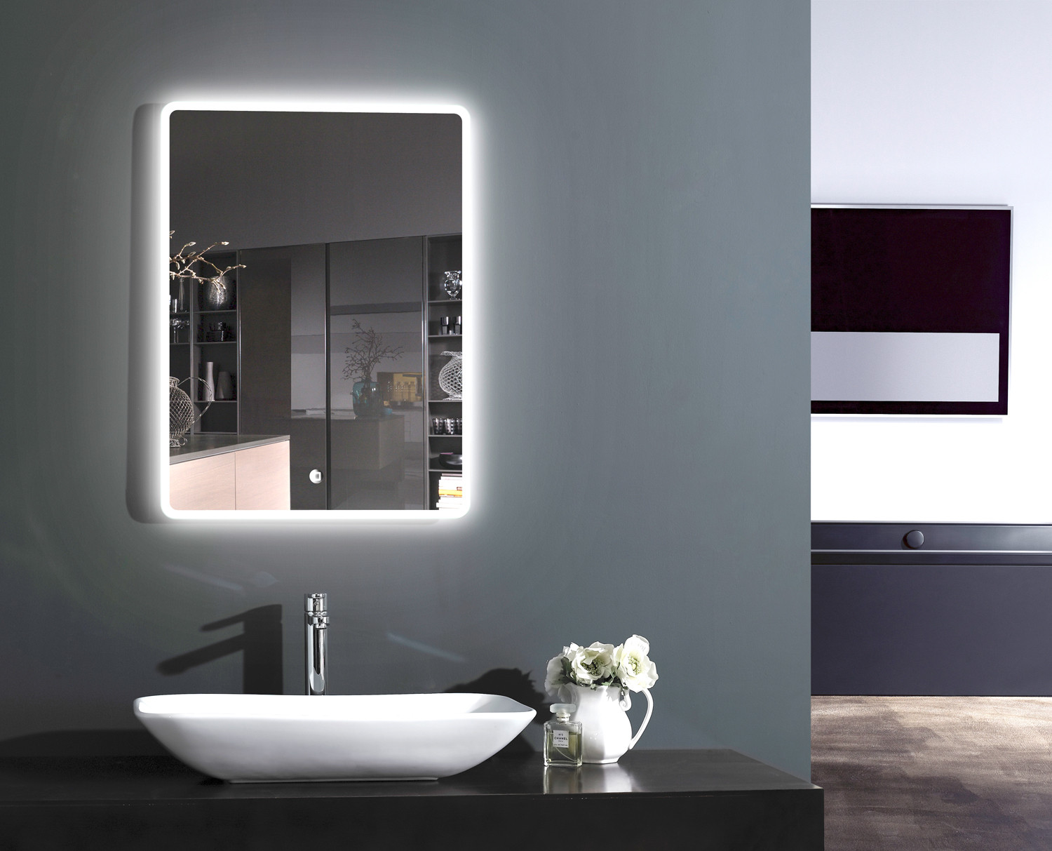 Badezimmerspiegel Mit Beleuchtung
 LED Lichtspiegel 2073 Badspiegel Wandspiegel