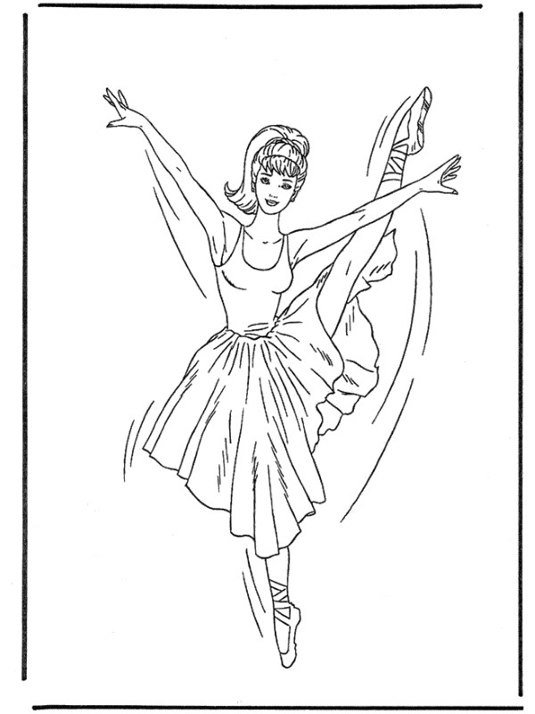 Ballerina Ausmalbilder
 Desenho de Bailarina Para Colorir Imprimir e Moldes
