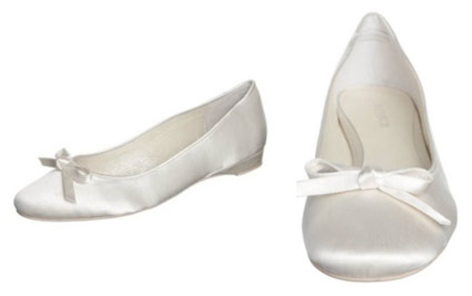 Ballerinas Weiß Hochzeit
 Leise und bequem auf Ballerinas zur Hochzeit