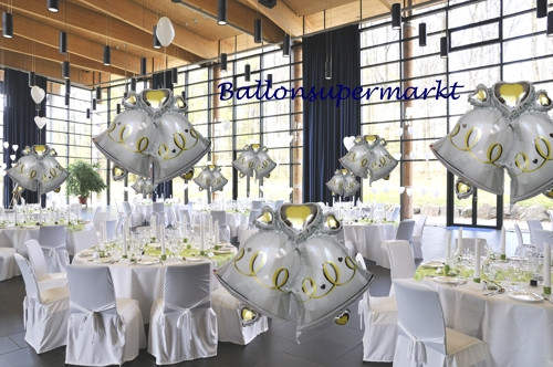 Ballons Hochzeit
 Ballonsupermarkt lineshop Hochzeitsglocken Riesen