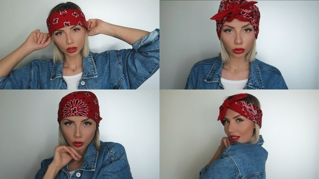 Bandana Frisuren
 Bandana Hairstyles for short Hair Bandana Frisuren