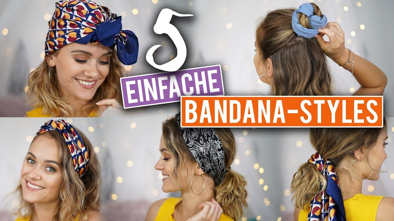 Bandana Frisuren
 5 BANDANA FRISUREN schnell & einfach