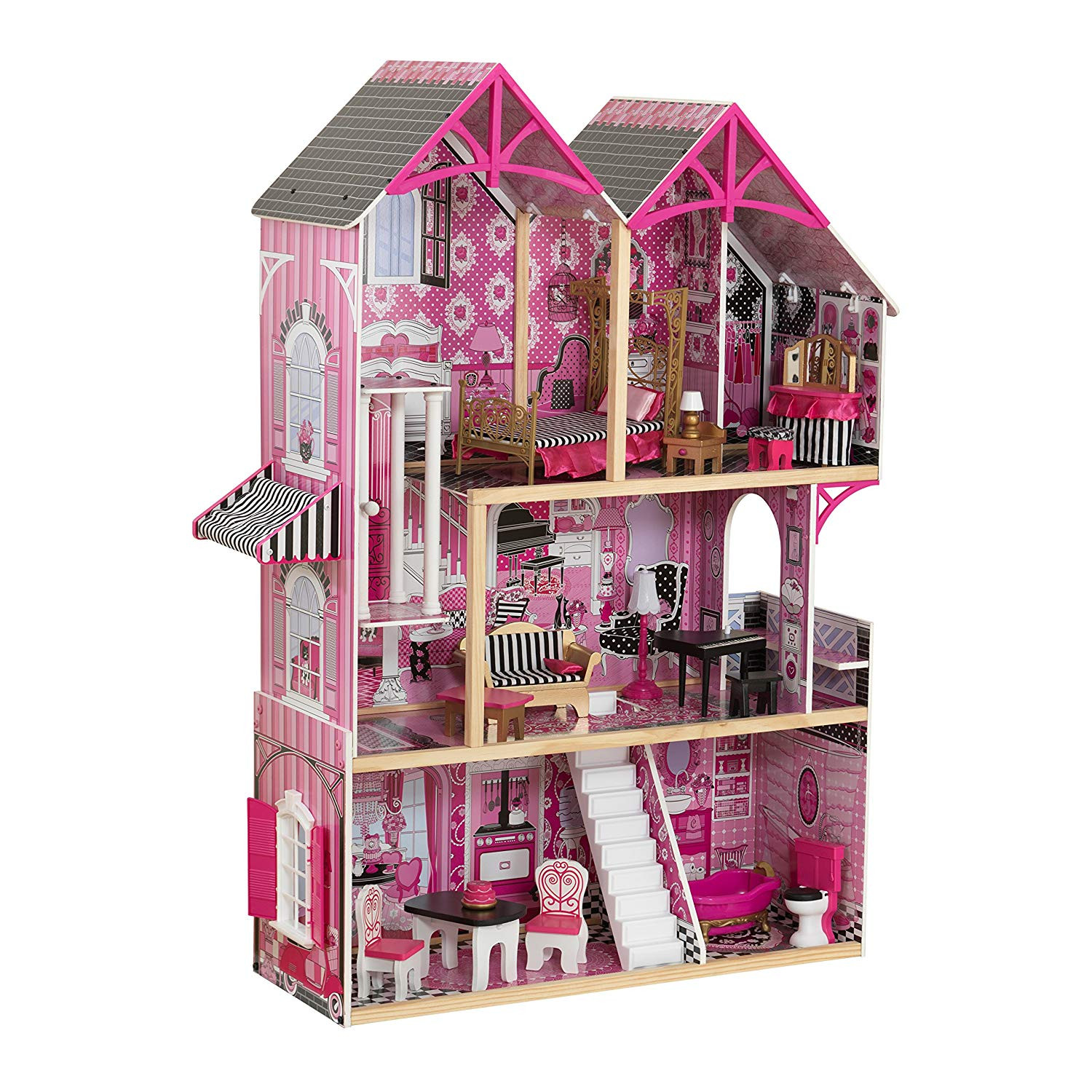 Barbie Haus
 JETZT Barbie Haus Holz mit Licht und Soundeffekten