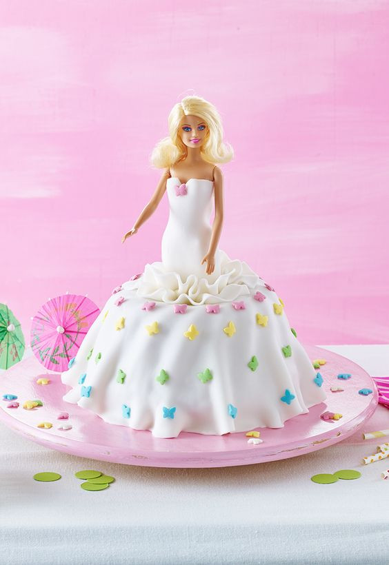 Barbie Kuchen
 Ein lockerer Rührkuchen mit Schokostückchen