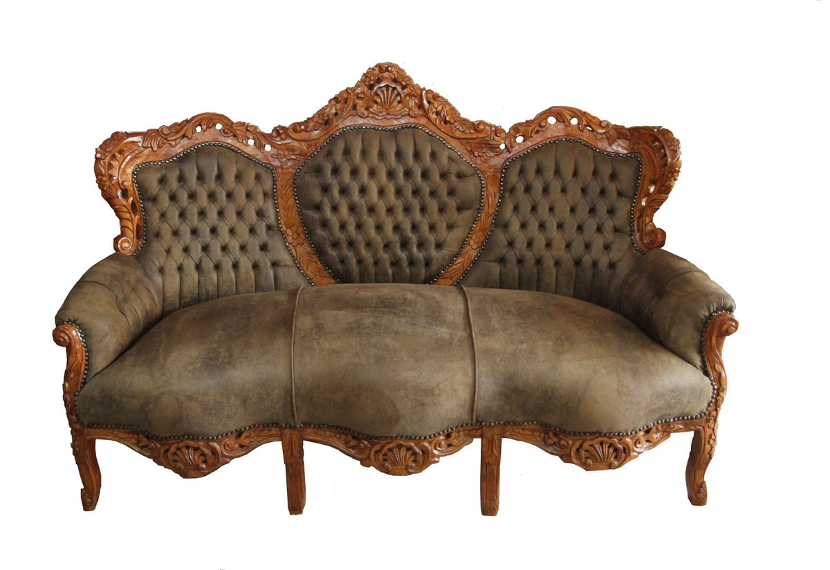 Barock Sofa
 Barock Sofa Garnitur "King" Hellbraun Braun Sofas Barock Sofas