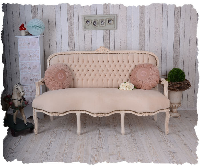 Barock Sofa
 SHABBY CHIC SALONSOFA BAROCK SOFA VINTAGE SITZBANK