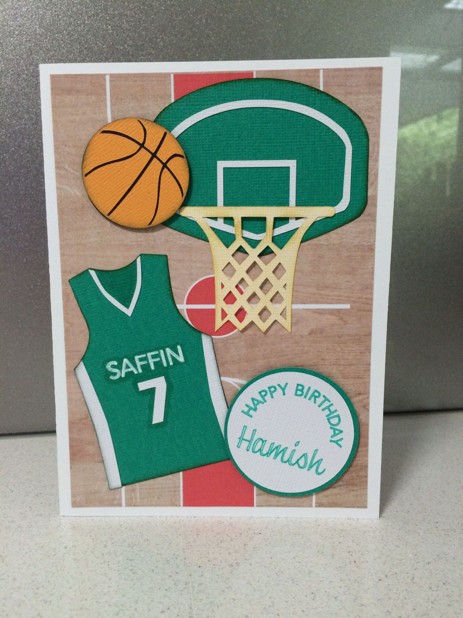 Basketball Geschenke
 Basketball card Birthday