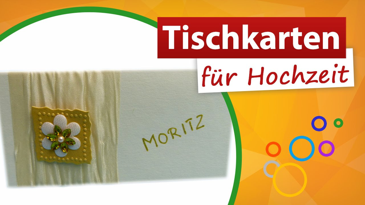 Basteln Für Hochzeit
 Tischkarten für Hochzeit ♥ Namensschilder basteln