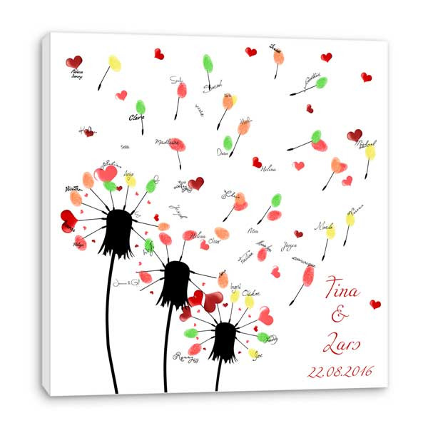 Baum Hochzeit Fingerabdruck
 wedding tree leinwand♥