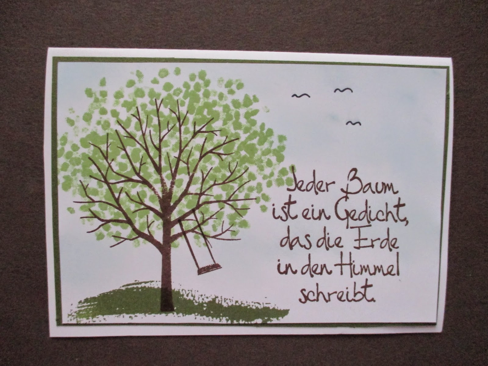Baum Zur Hochzeit Schenken Spruch
 Sconebeker Stempelscheune Baum der Freundschaft Karte mit
