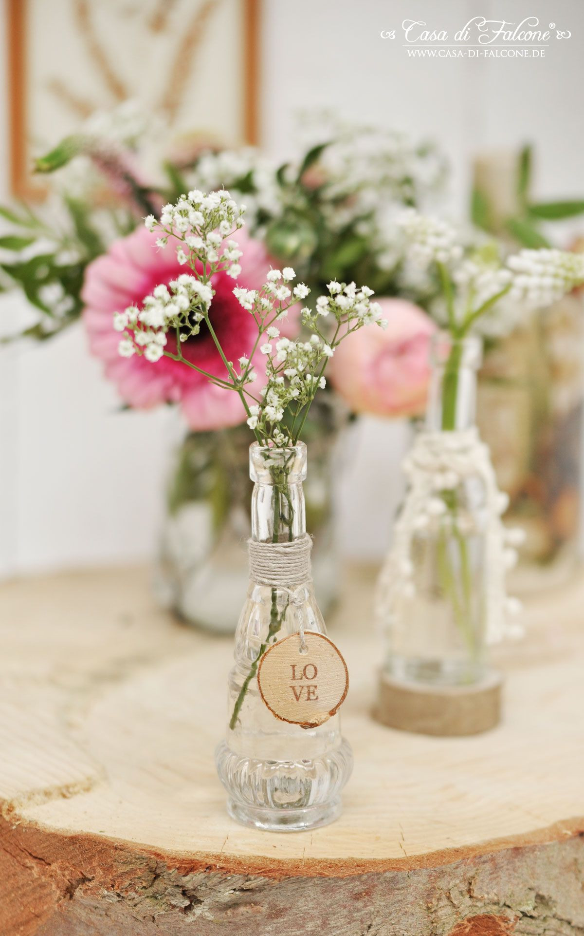 Baumscheiben Deko Hochzeit
 Schöner heiraten rustikale Tischdeko mit Baumscheiben