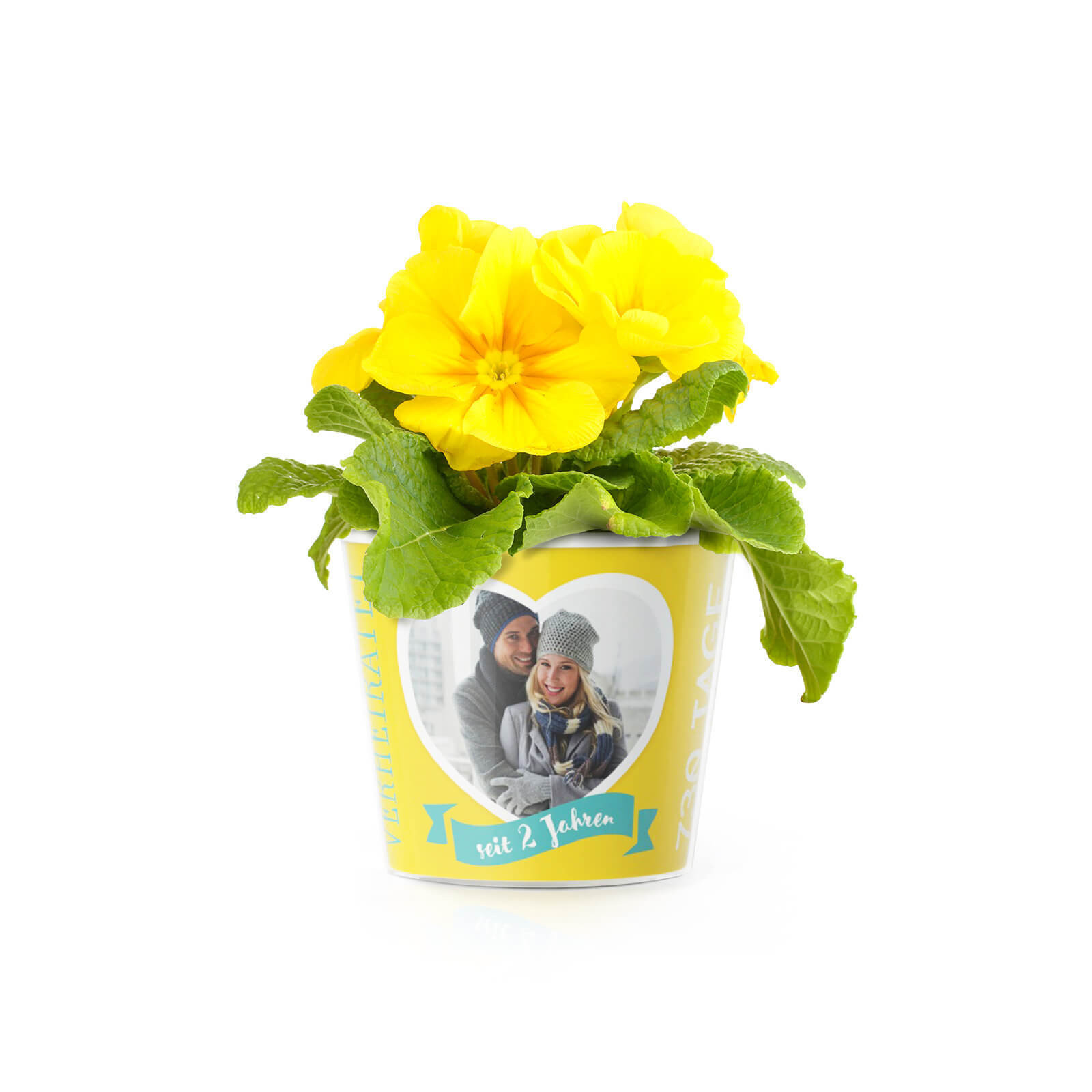 Baumwollene Hochzeit
 2 Hochzeitstag Baumwollhochzeit – Blumentopf von MyFacepot