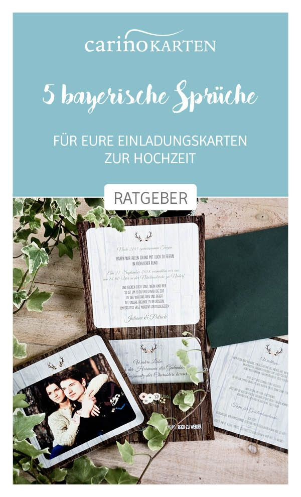 Bayerische Hochzeitssprüche
 Ratgeber zur Hochzeitsplanung 5 bayerische Sprüche zur