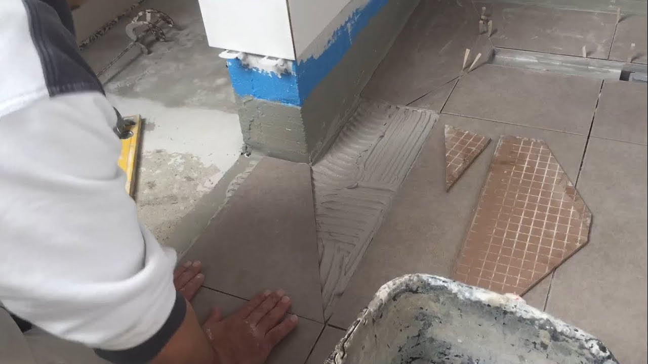 Begehbare Dusche Fliesen Anleitung
 Fliesen verlegen Boden begehbare Dusche