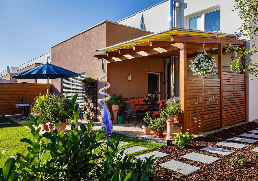 Beschattung Für Terrassenüberdachung
 Terrassenüberdachung von Fröschl Überdachungen & Lauben