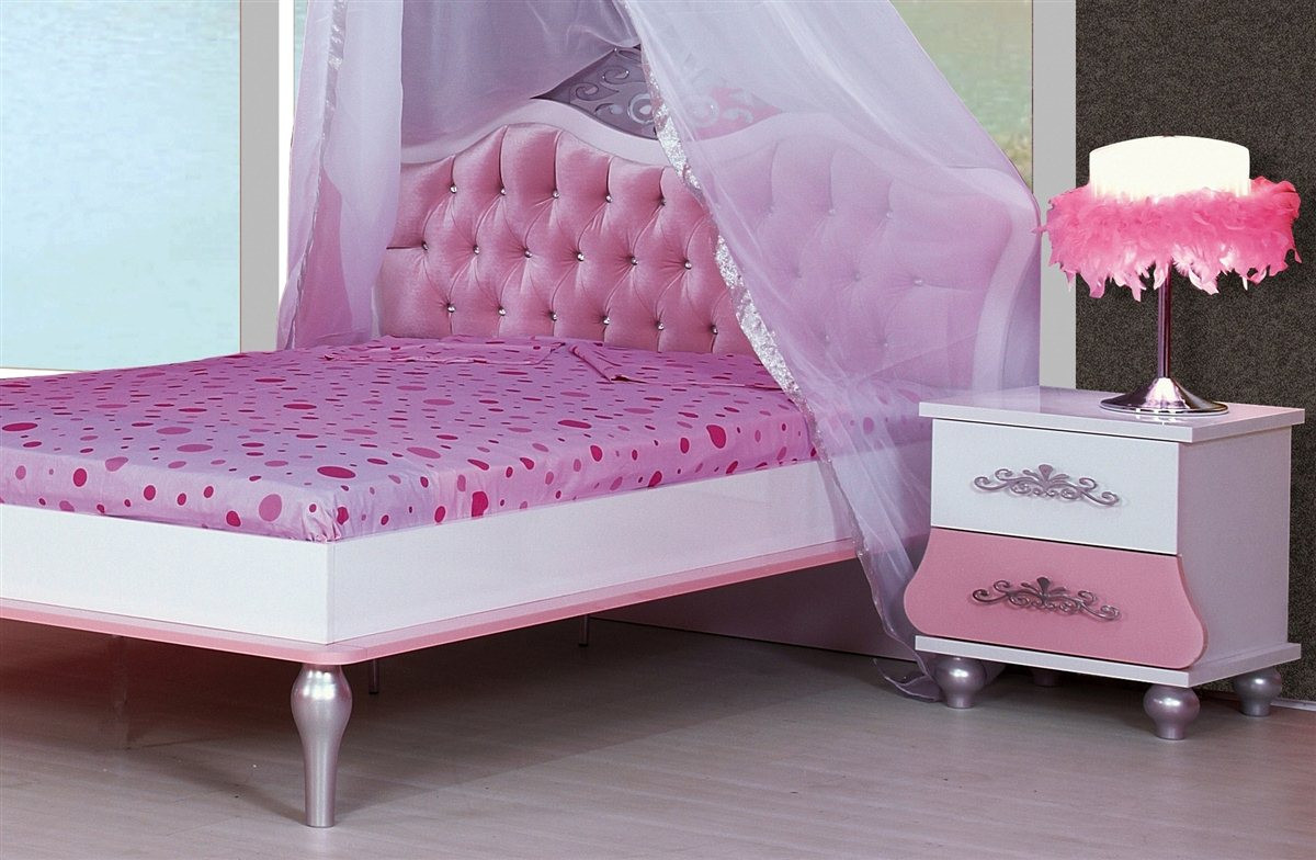 Bett Für Mädchen
 Kinderzimmer Prinzessin Kinder Bett Mädchen pink