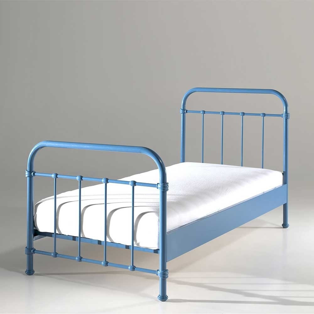 Bett Metall
 Bett Meridus in Blau aus Metall