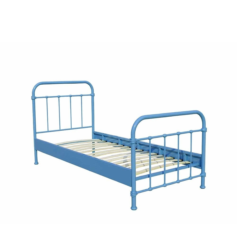 Bett Metall
 Bett Meridus in Blau aus Metall