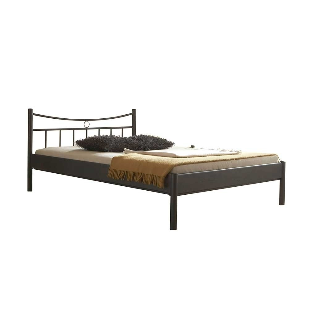 Bett Metall
 Top Bett aus Metall in Dunkelgrau Regina