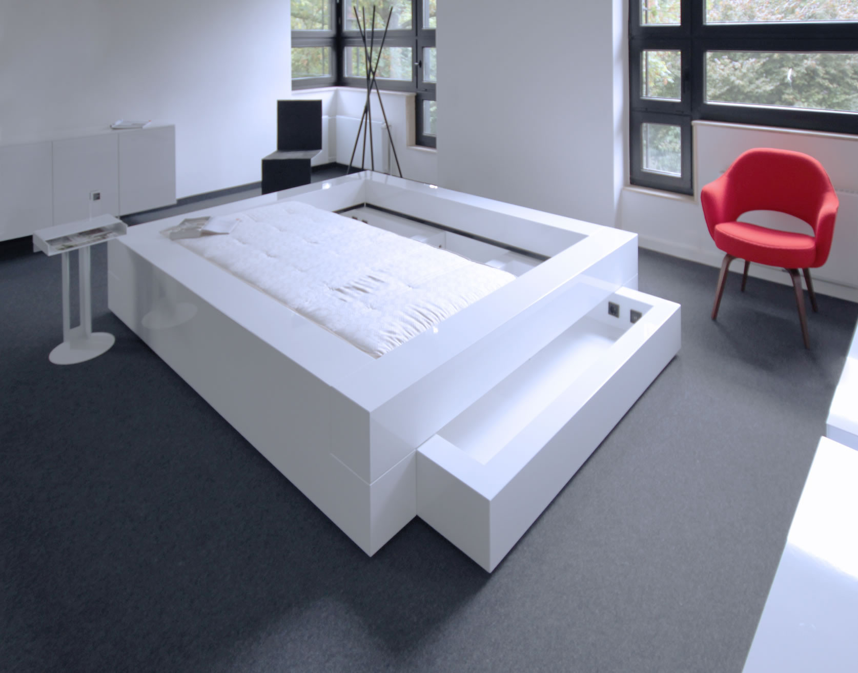 Bett Mit Bettkasten
 BETT SOMNIUM mit Bettkasten – Design Bett von RECHTECK