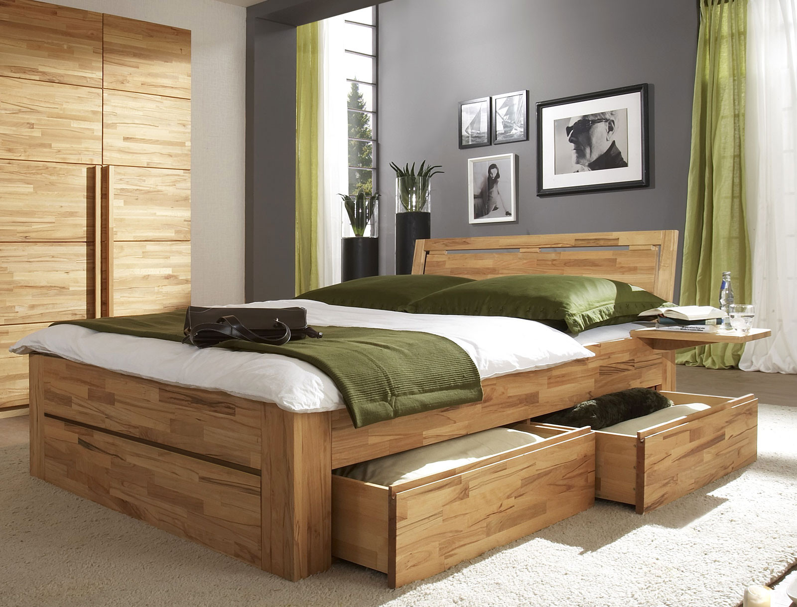 Betten 180x200
 Schubkastenbett mit zusätzlichem Stauraum Bett Andalucia