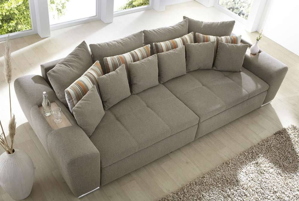 Big Sofa Grau
 Big Sofa Bigsofa Couch Garnitur Hellbraun braun grau Neu