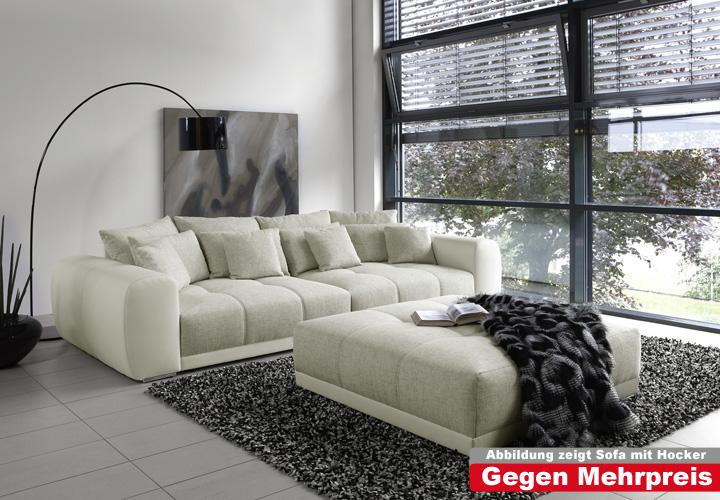 Big Sofa Xxl
 Big Sofa SAM Polstermöbel XXL Sofa in weiß grau beige 310