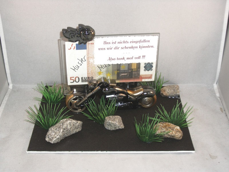 Biker Geschenke
 Geldgeschenk Motorrad Biker Moped als Geschenkidee